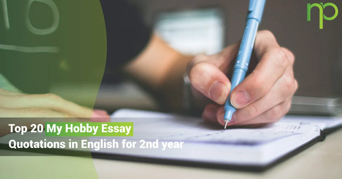2nd year english essay my hobby
